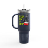 Beer On A Trip anchor cooler Tumbler | 40oz Insulated Travel Mug
