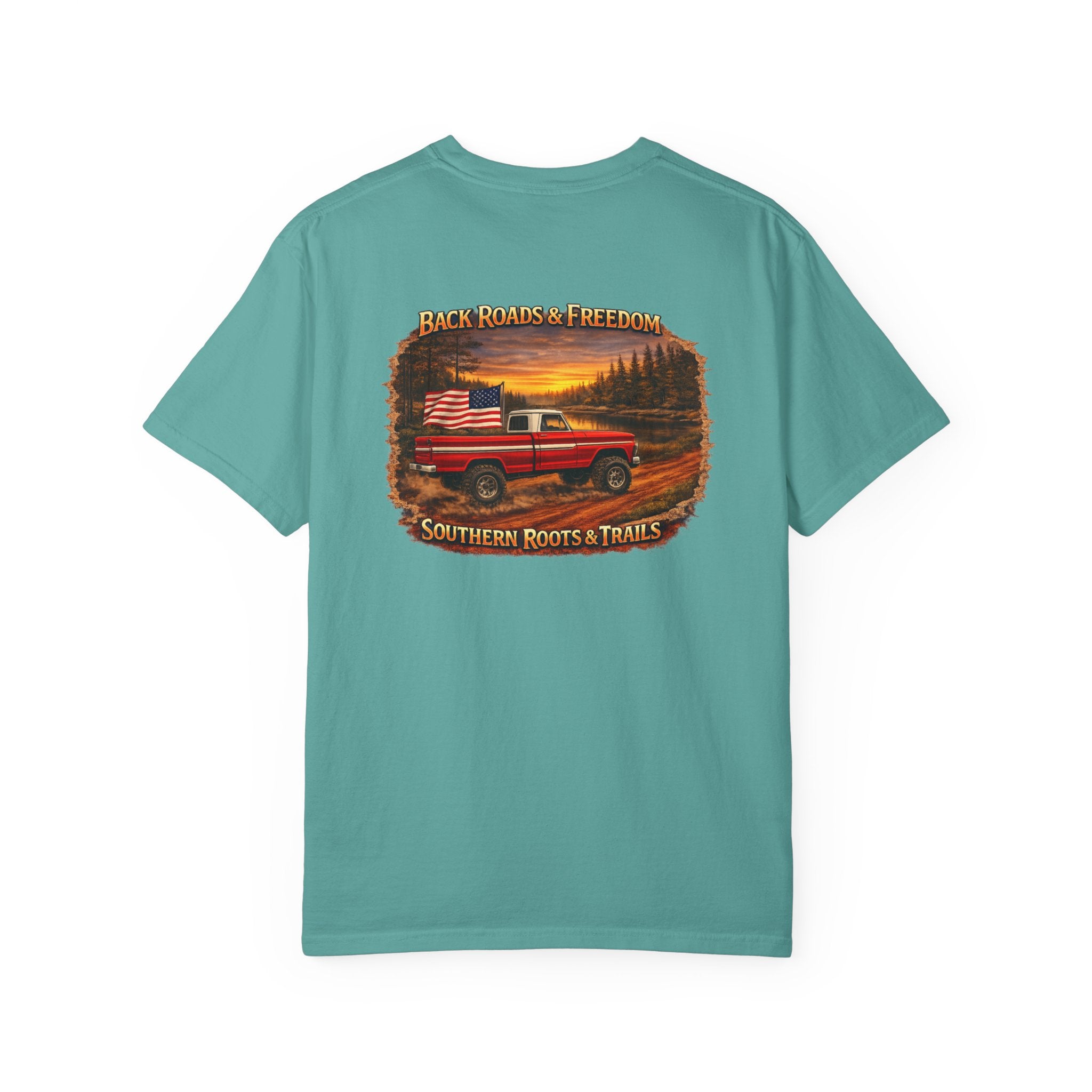 Back Roads & Freedom Red Truck Tee