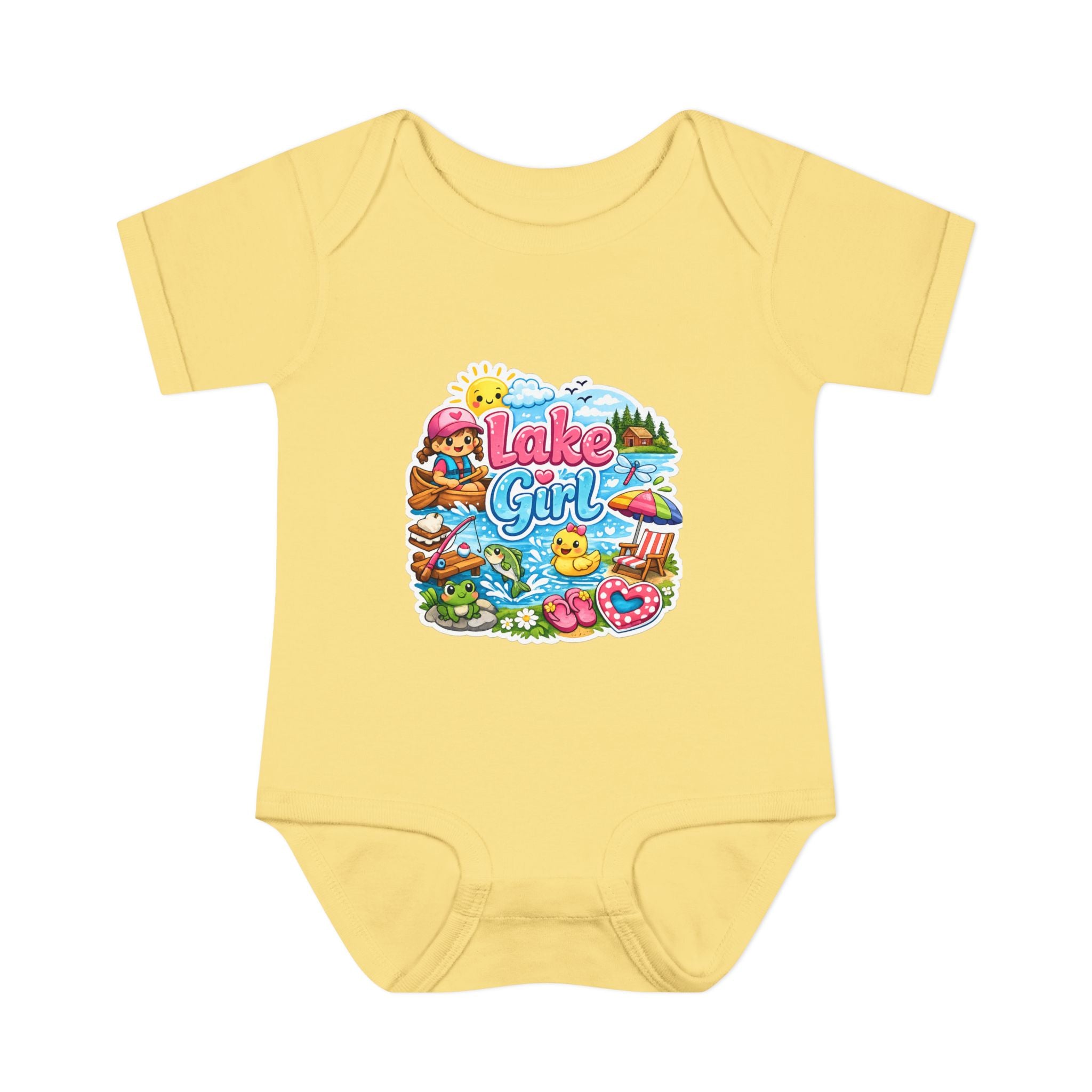 Lake Lover Infant Baby Rib Bodysuit | Cute Water-Themed Baby Onesie