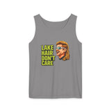 Lake Hair Don't Care Tank Top | Retro Mullet Lake Life Sleeveless Tee