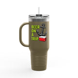Beer On A Trip anchor cooler Tumbler | 40oz Insulated Travel Mug