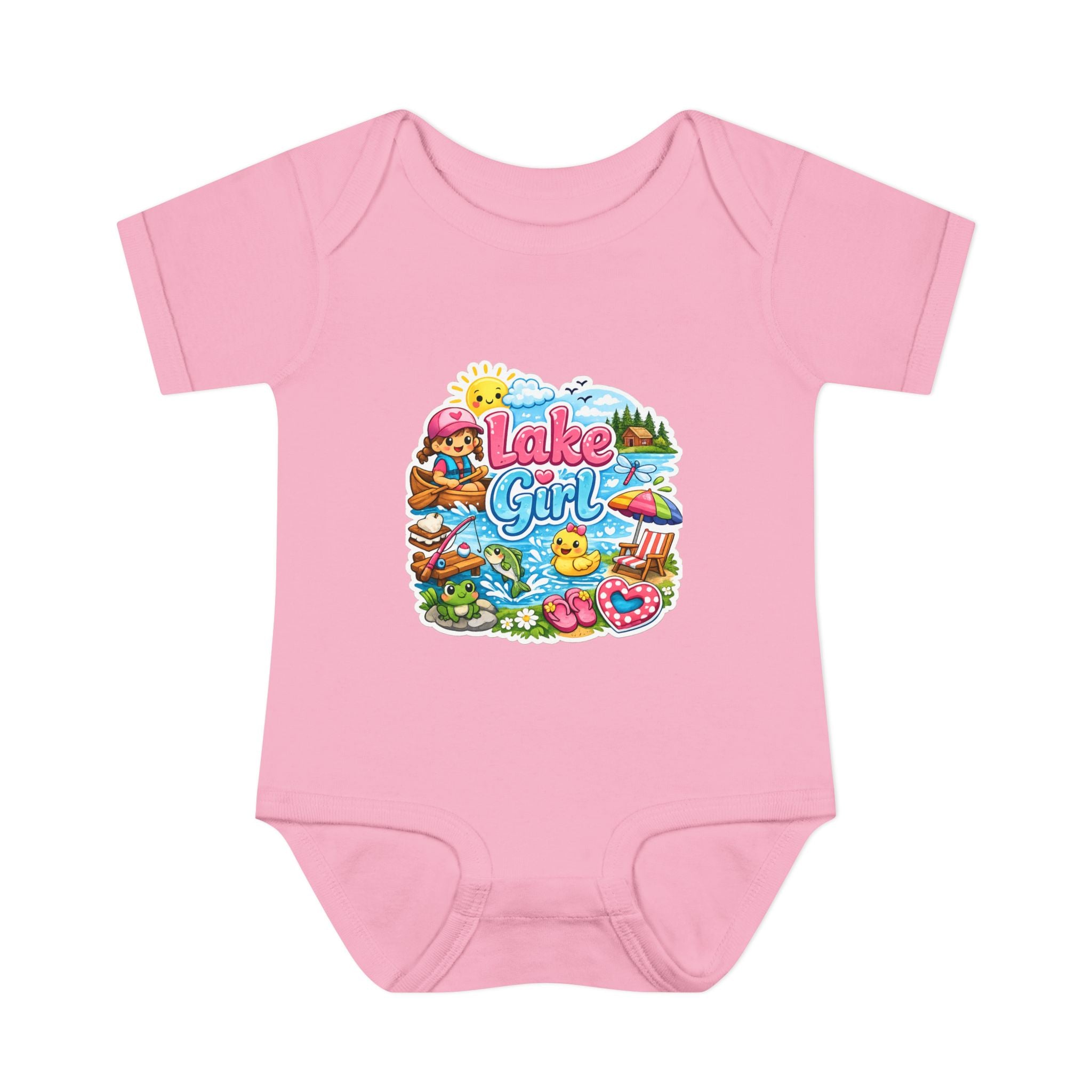 Lake Lover Infant Baby Rib Bodysuit | Cute Water-Themed Baby Onesie