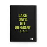 No Wake Just Vibes Hardcover Journal | Lake Days Hit Different