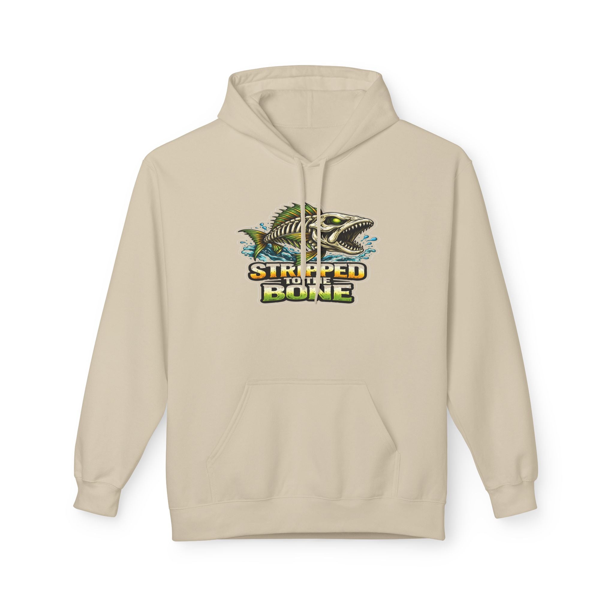 Skelton Fish Graphic Hoodie | Fishing Ocean Angler Design