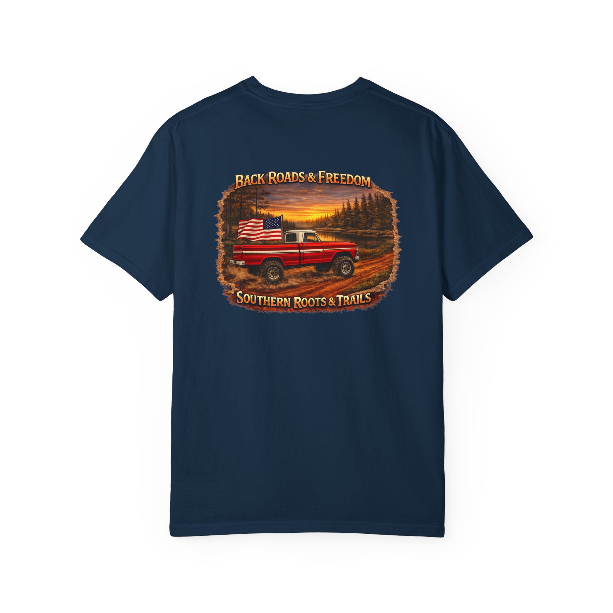 Back Roads & Freedom Red Truck Tee