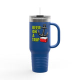 Beer On A Trip anchor cooler Tumbler | 40oz Insulated Travel Mug
