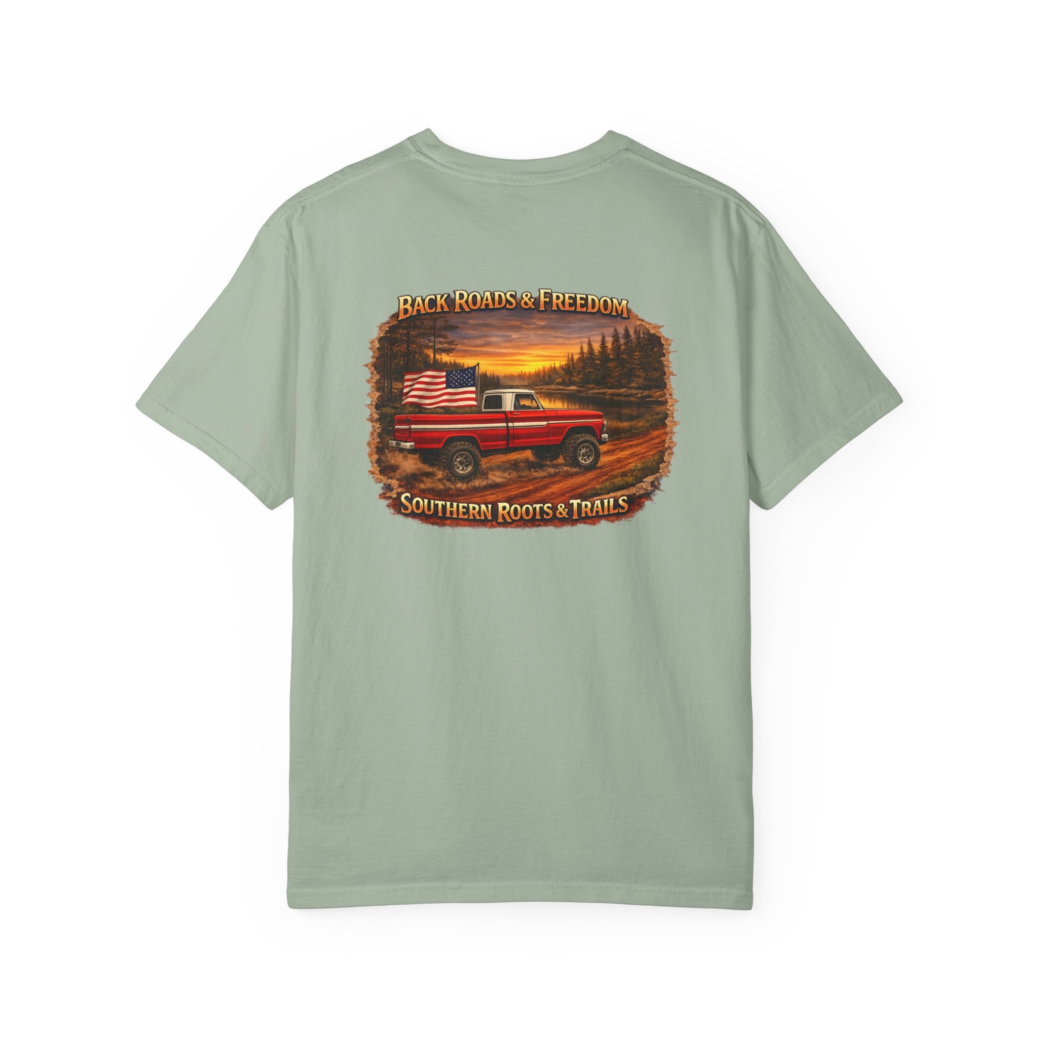 Back Roads & Freedom Red Truck Tee