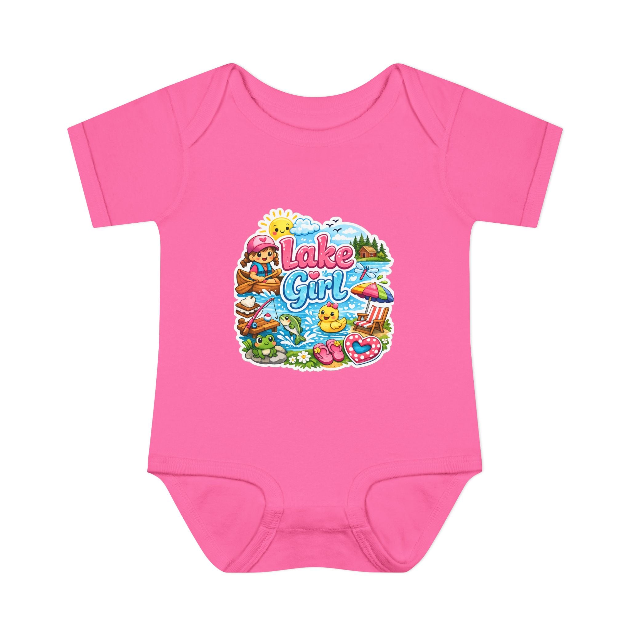 Lake Lover Infant Baby Rib Bodysuit | Cute Water-Themed Baby Onesie