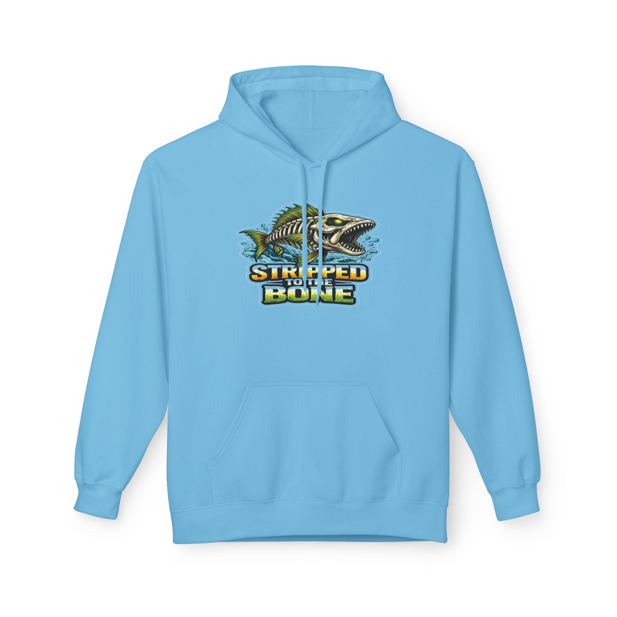 Skelton Fish Graphic Hoodie | Fishing Ocean Angler Design