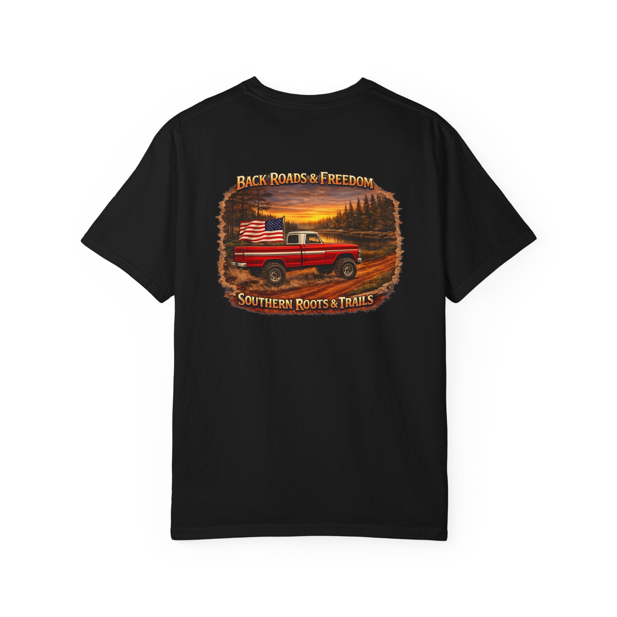 Back Roads & Freedom Red Truck Tee