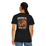 MERICA Buck Yea – Faith & Freedom Patriot Shirt