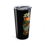 Life Is Better at the Lake Dog Kid Dock Tumbler 20oz | Lake Sunset
