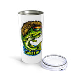 Mullet Bass Lake Life Tumbler 20oz | Fishing Bass Cup