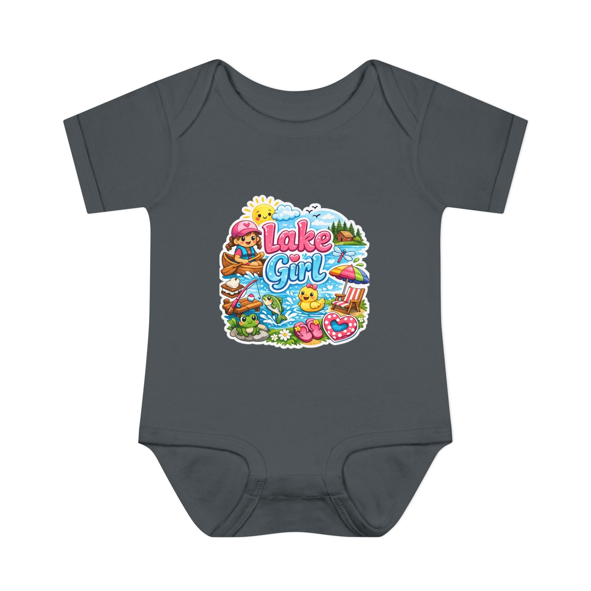 Lake Lover Infant Baby Rib Bodysuit | Cute Water-Themed Baby Onesie