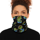 Largemouth Bass Pattern Neck Gaiter | Fishing Fish Repeat Design