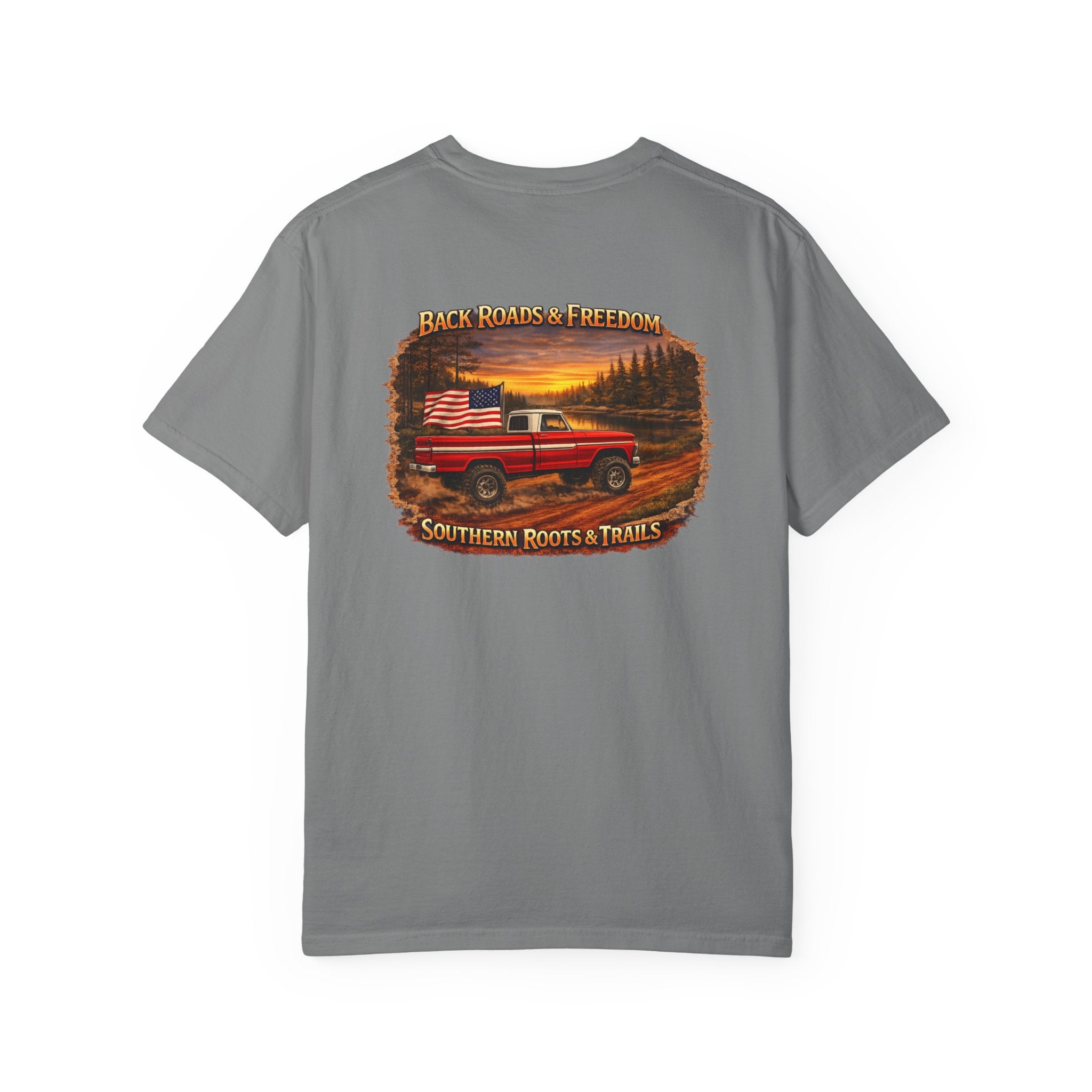 Back Roads & Freedom Red Truck Tee
