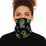 Neck Gaiter Drawstring, Neck Warmer Scarf  Cold Weather Accessory