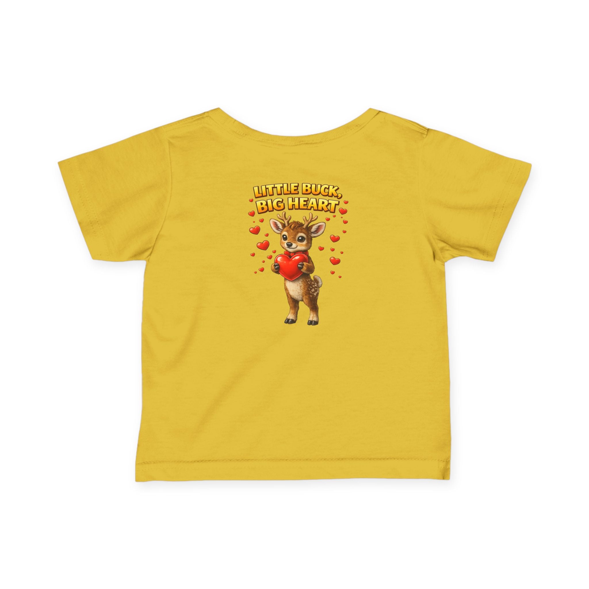 Little Buck Big Heart Baby Shirt Boys Valentine Outfit Cute Deer Toddler Tee 6M | 24M Woodland Baby Clothes