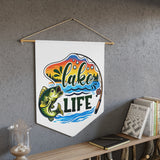 Lake Life pennant | Fishing Bass Wall Banner, Lakeside Decor