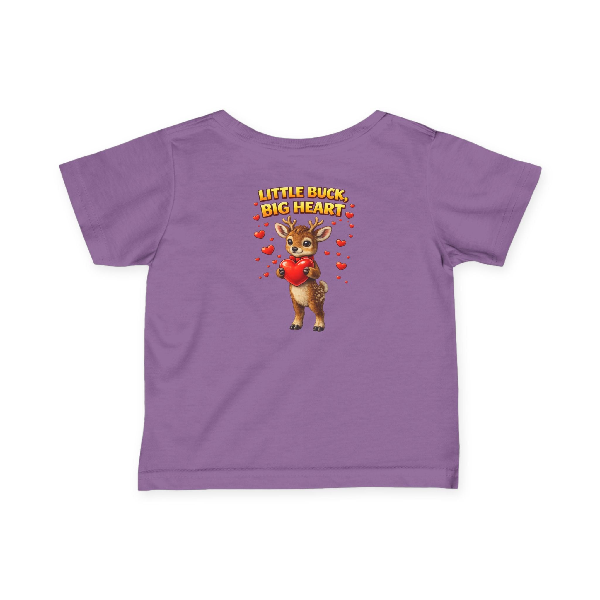 Little Buck Big Heart Baby Shirt Boys Valentine Outfit Cute Deer Toddler Tee 6M | 24M Woodland Baby Clothes