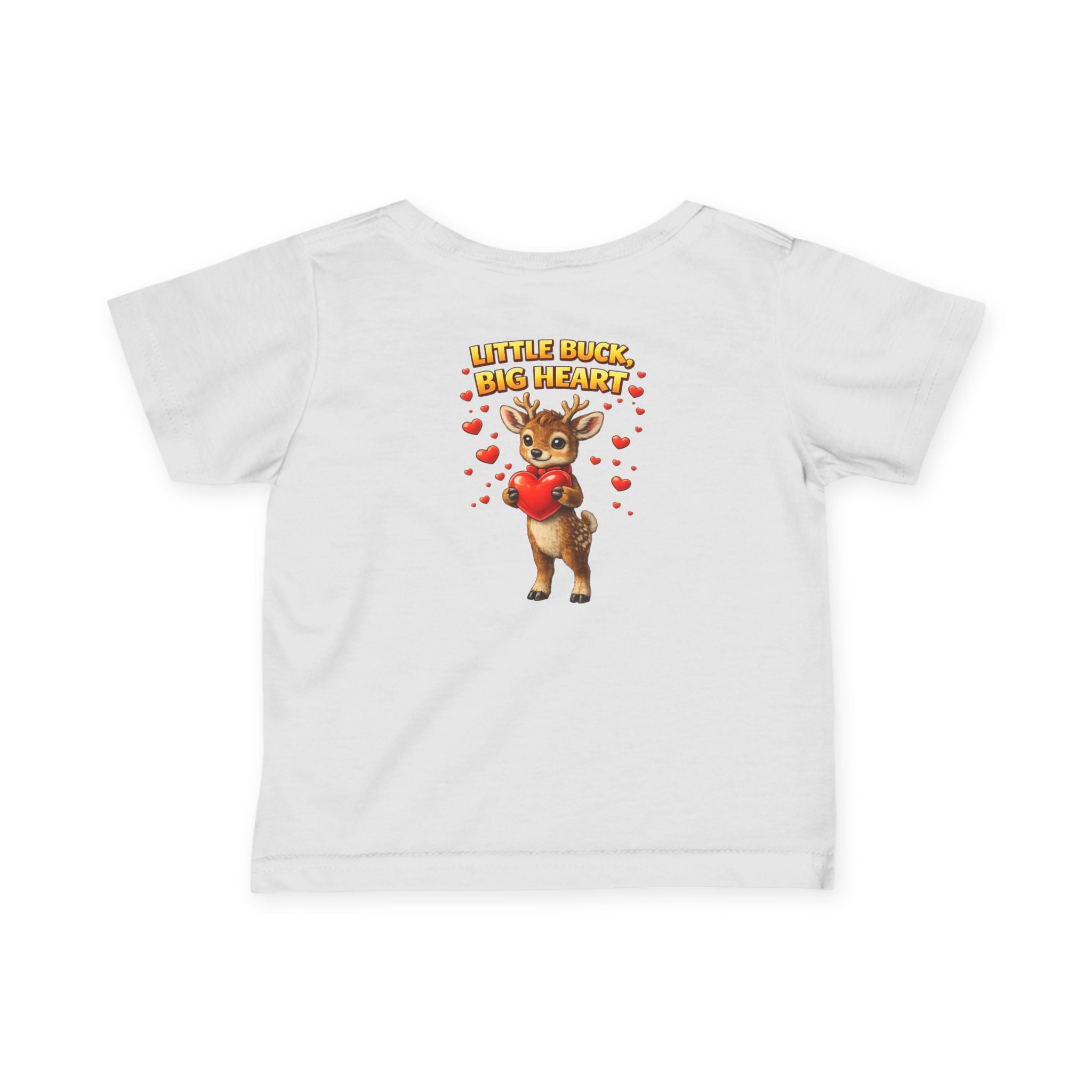 Little Buck Big Heart Baby Shirt Boys Valentine Outfit Cute Deer Toddler Tee 6M | 24M Woodland Baby Clothes
