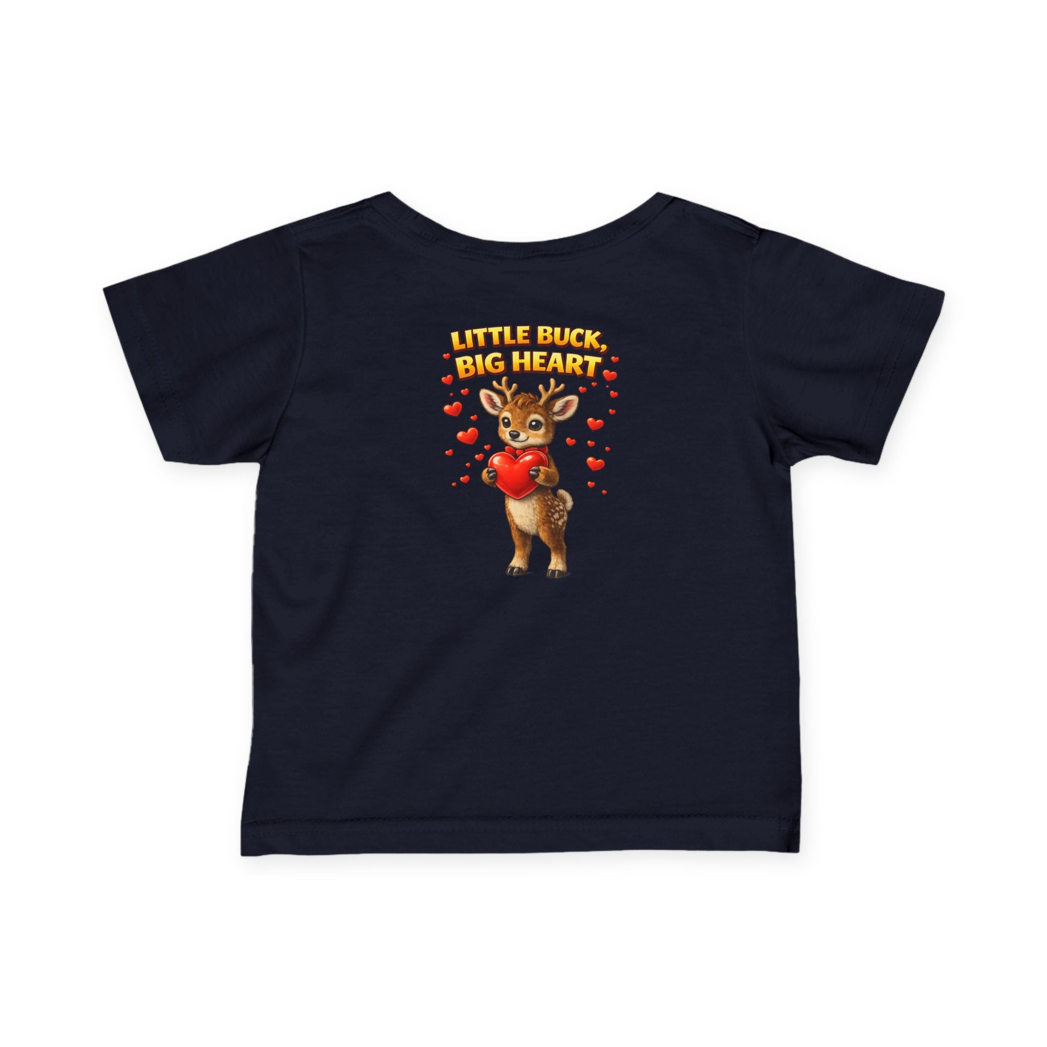 Little Buck Big Heart Baby Shirt Boys Valentine Outfit Cute Deer Toddler Tee 6M | 24M Woodland Baby Clothes
