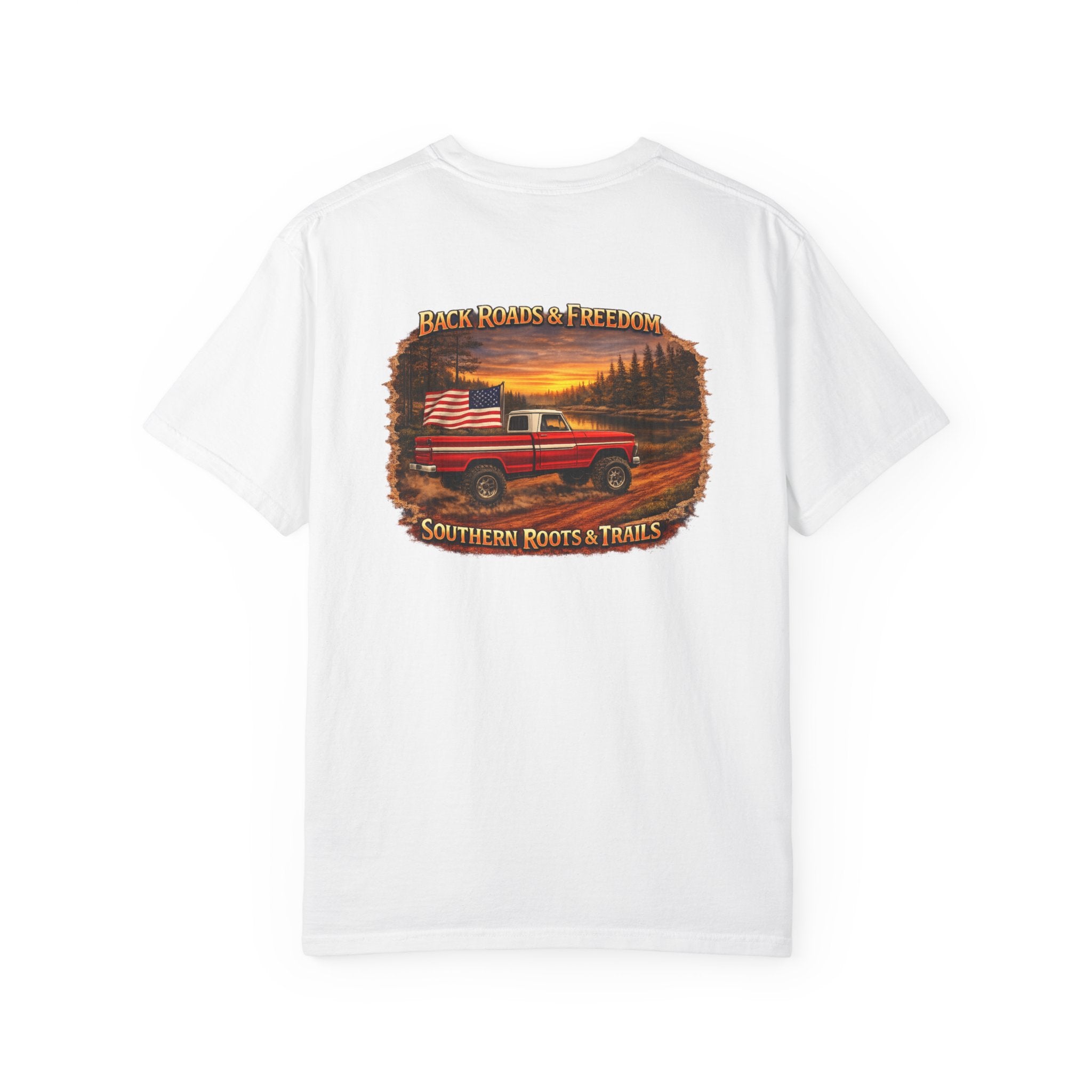 Back Roads & Freedom Red Truck Tee