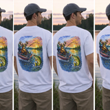 Funny Bass Fishing Deer T-Shirt — Deer Fishing on Bass Boat Tee