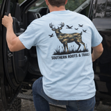 Southern Roots & Trails Camo Buck Tee