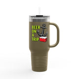 Beer On A Trip anchor cooler Tumbler | 40oz Insulated Travel Mug