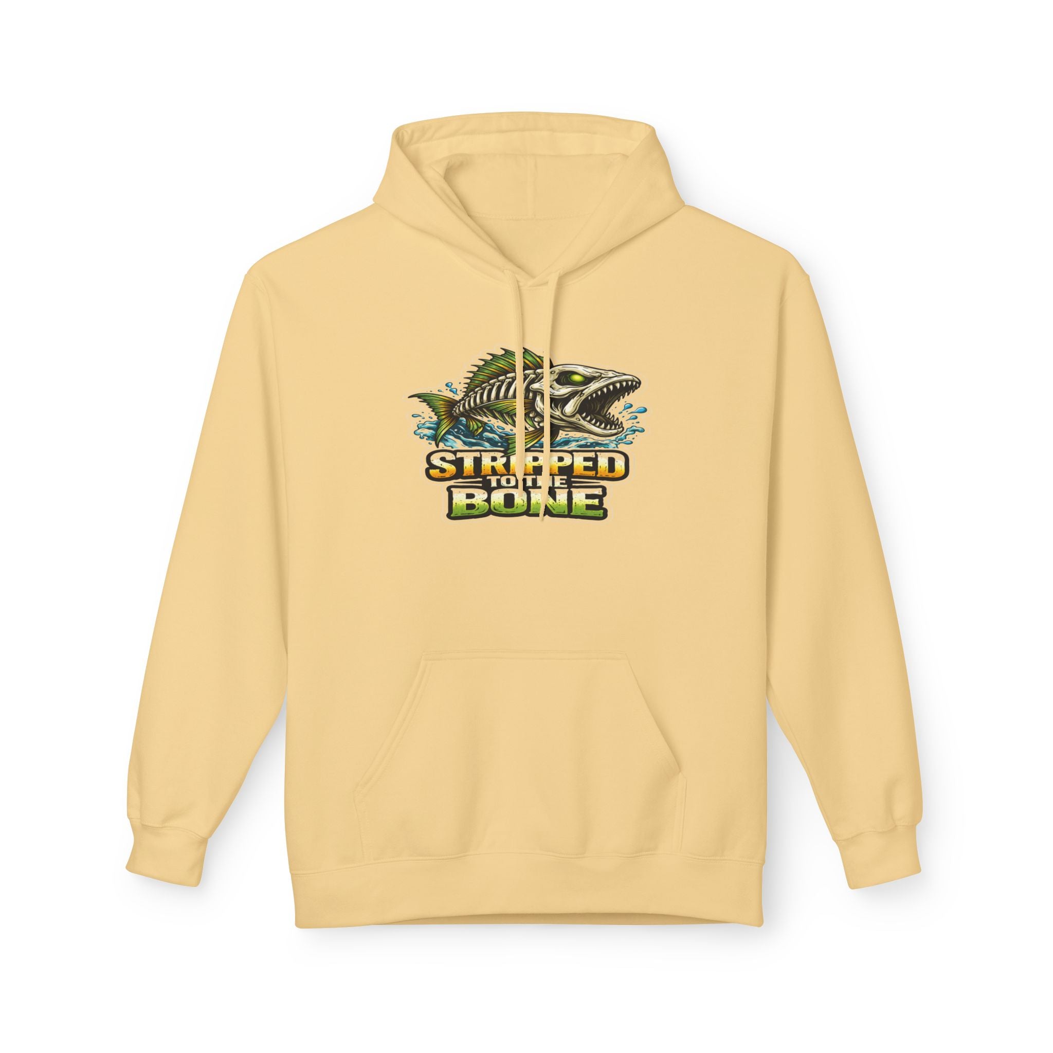 Skelton Fish Graphic Hoodie | Fishing Ocean Angler Design