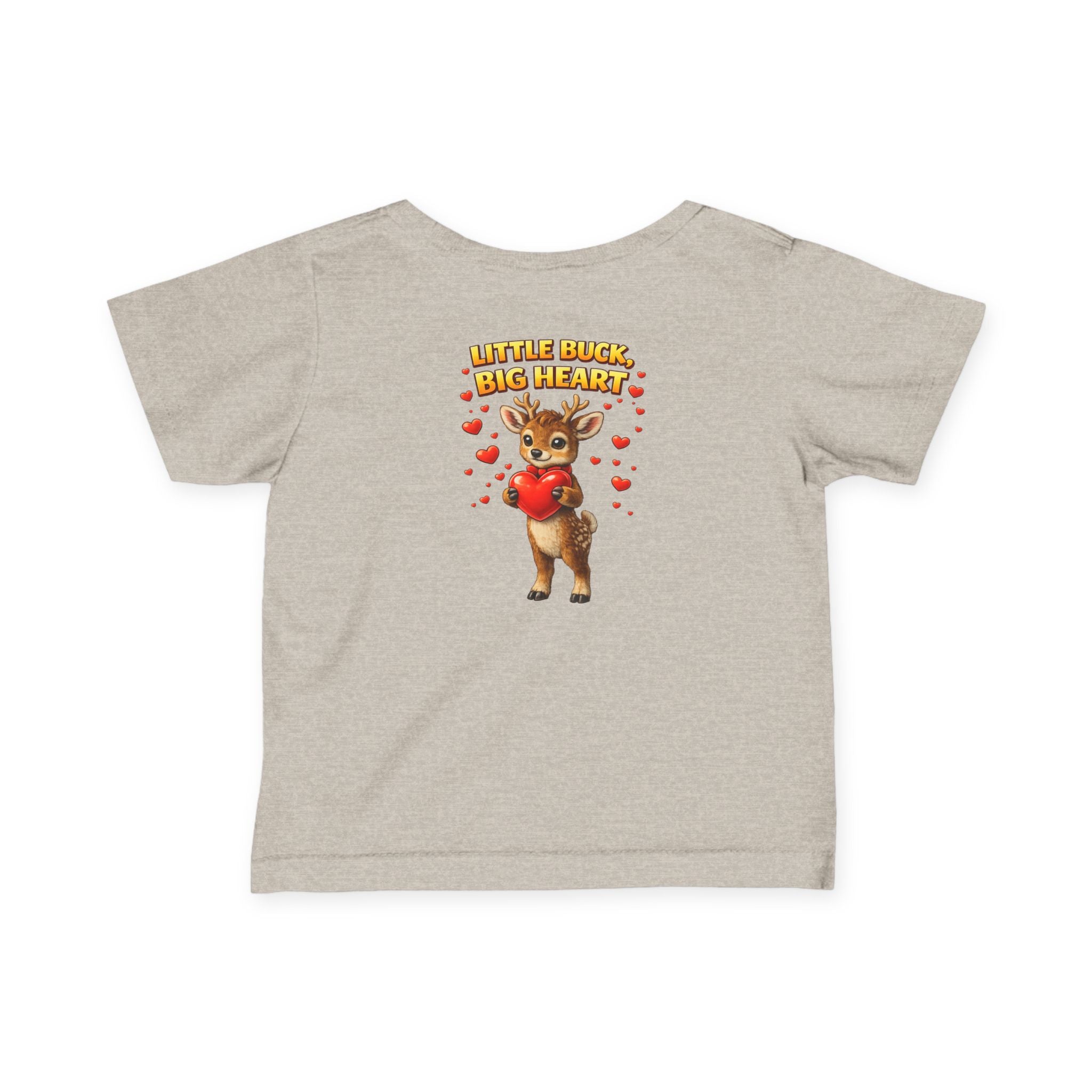 Little Buck Big Heart Baby Shirt Boys Valentine Outfit Cute Deer Toddler Tee 6M | 24M Woodland Baby Clothes
