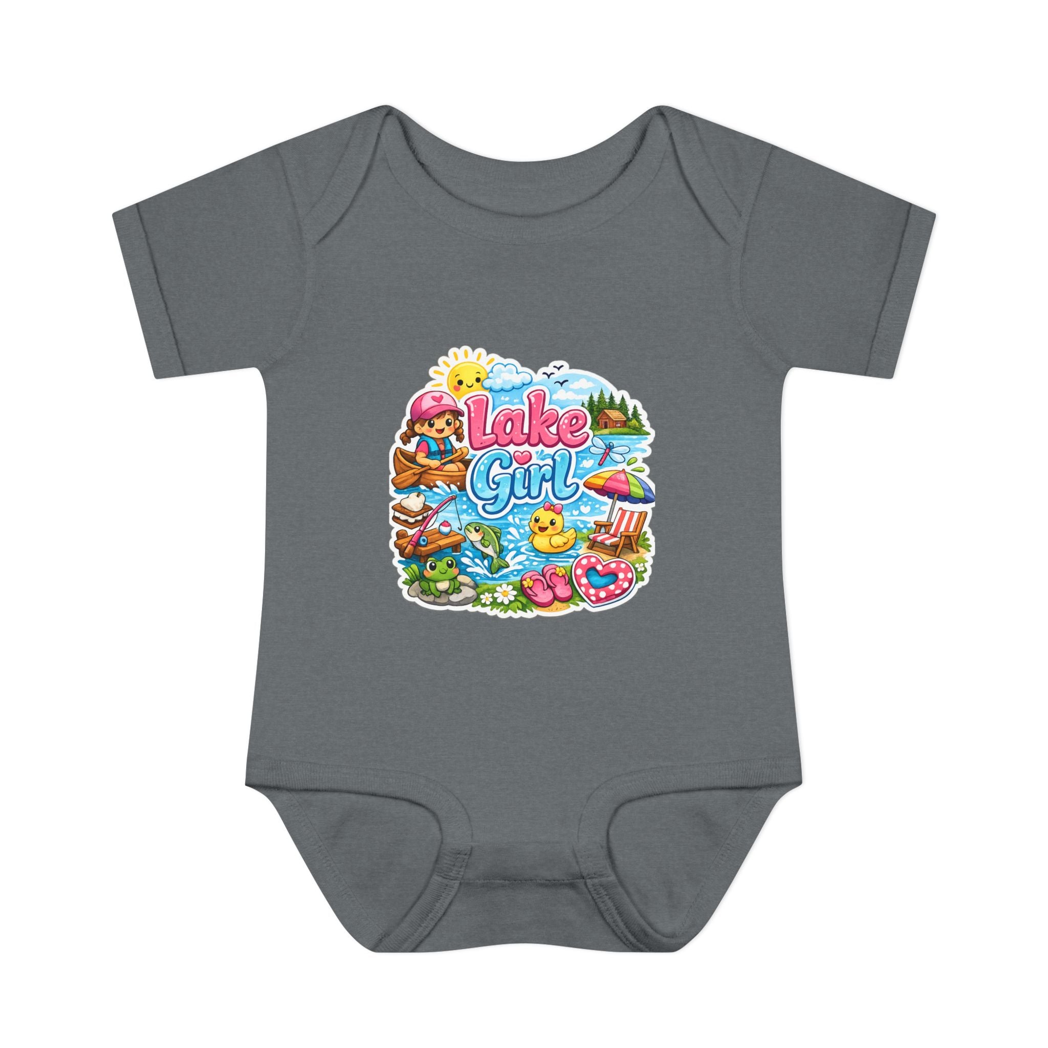 Lake Lover Infant Baby Rib Bodysuit | Cute Water-Themed Baby Onesie