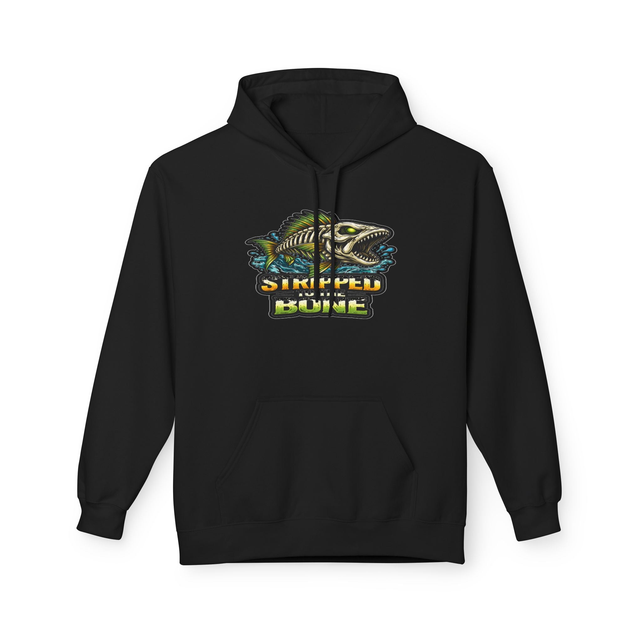 Skelton Fish Graphic Hoodie | Fishing Ocean Angler Design