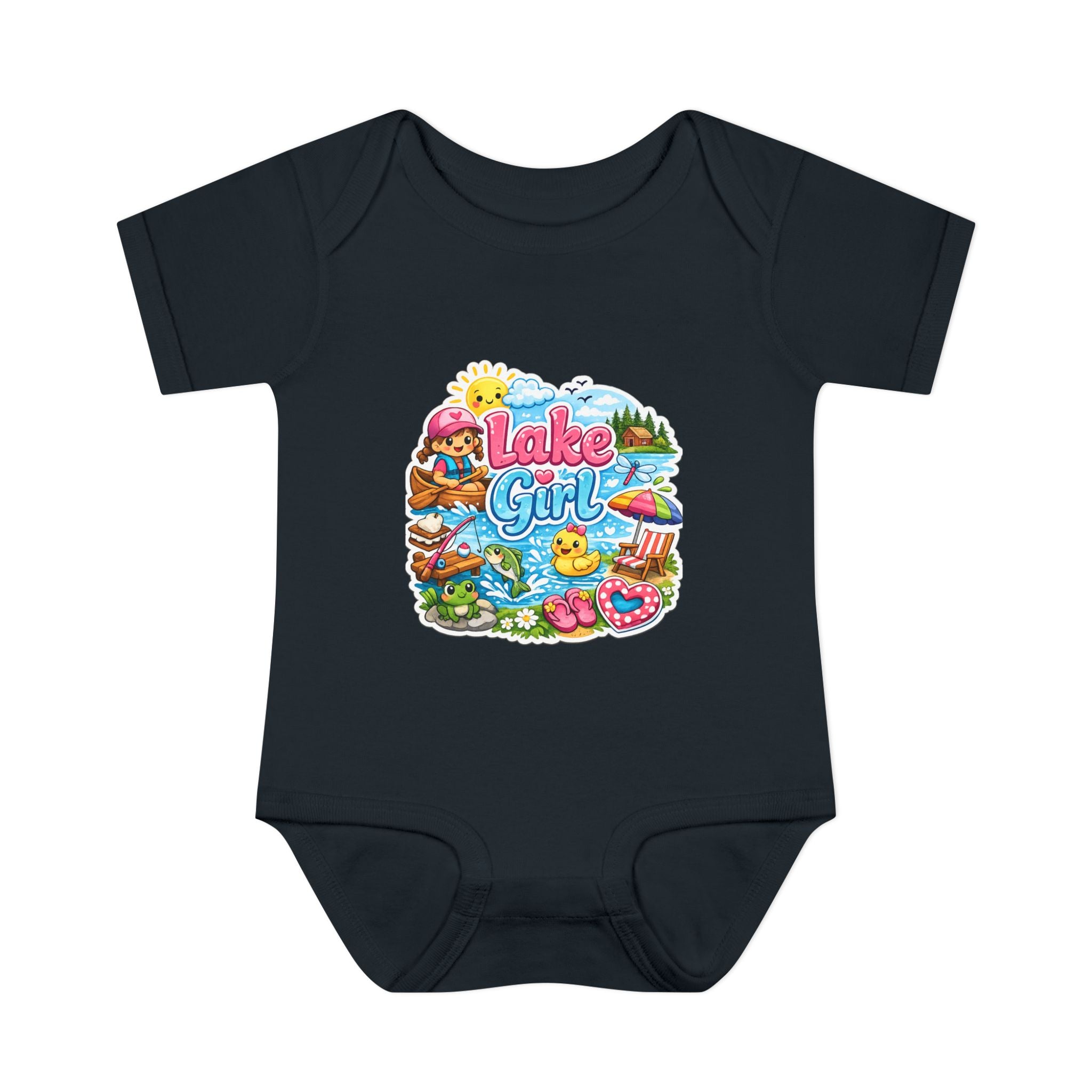 Lake Lover Infant Baby Rib Bodysuit | Cute Water-Themed Baby Onesie