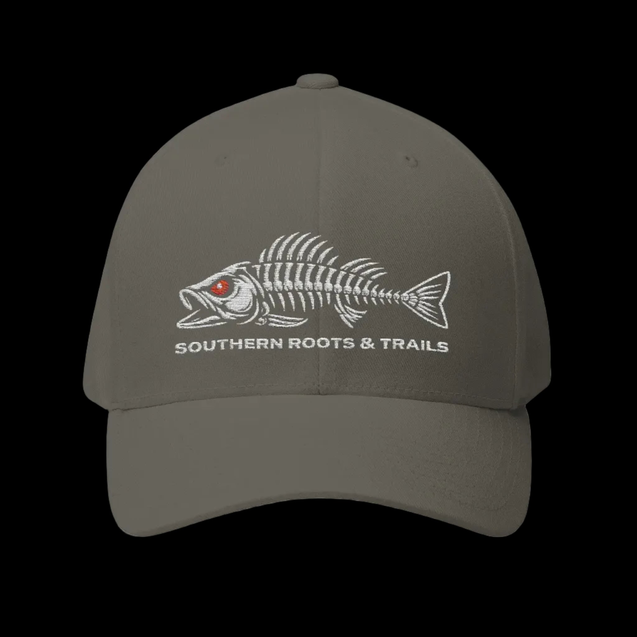 Skeleton Bass Fishing Hat — Embroidered Fishing Cap