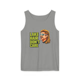 Lake Hair Don't Care Tank Top | Retro Mullet Lake Life Sleeveless Tee