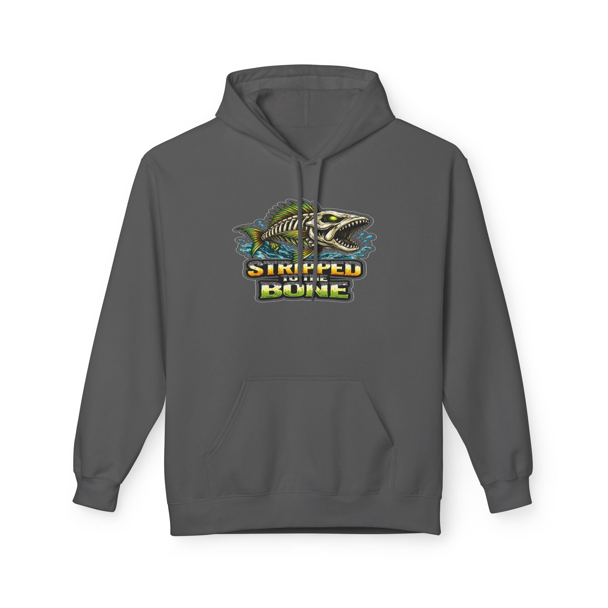 Skelton Fish Graphic Hoodie | Fishing Ocean Angler Design