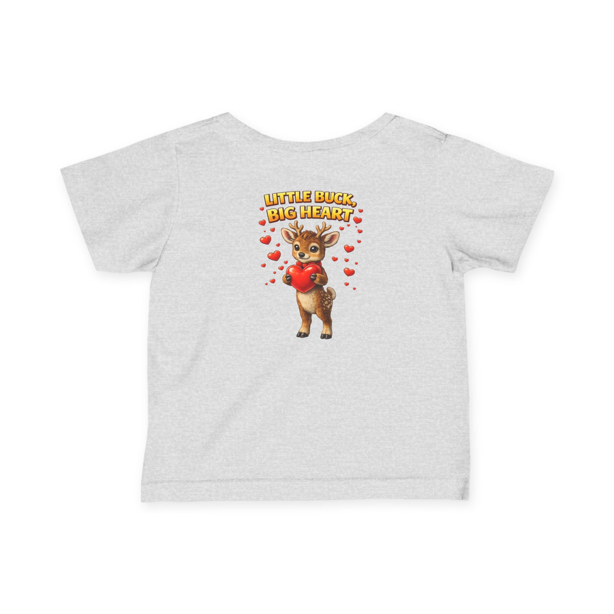 Little Buck Big Heart Baby Shirt Boys Valentine Outfit Cute Deer Toddler Tee 6M | 24M Woodland Baby Clothes