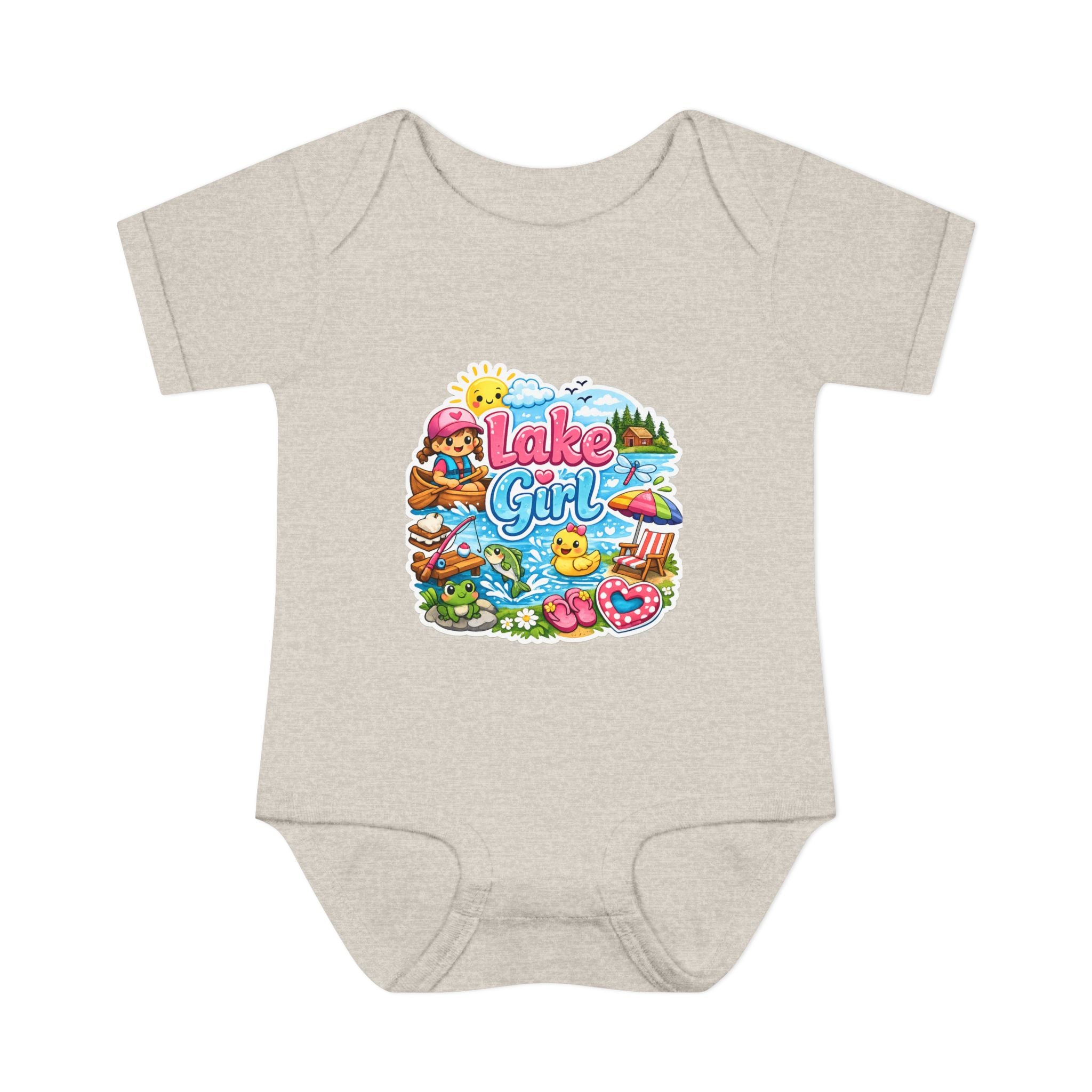 Lake Lover Infant Baby Rib Bodysuit | Cute Water-Themed Baby Onesie