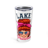 Lake Princess Tumbler 20oz | Patriotic Sunglasses, Red Hair Bandana