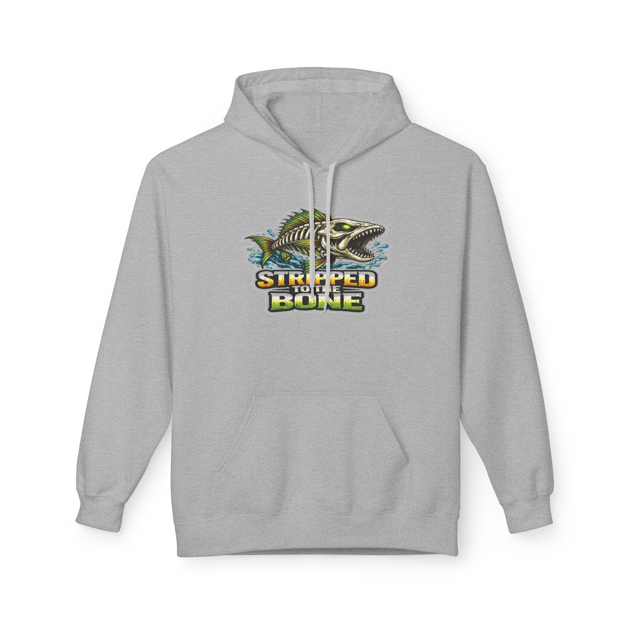 Skelton Fish Graphic Hoodie | Fishing Ocean Angler Design