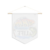Lake Life pennant | Fishing Bass Wall Banner, Lakeside Decor