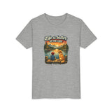 Youth Tee — "Life Is Better at the Lake" Camping Dog Kids Shirt