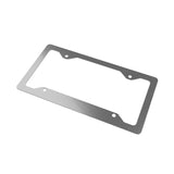Fish Grill Chill Metal License Plate Frame | Fishing BBQ Humor