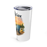 20oz Tumbler — Pray • Relax • Repeat Scenic Lake Sunset | Mother’s Day & Father’s Day Gift