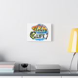 Lake Life Fishing Canvas | Matte Stretched Wall Art