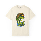 Lake Life Bass with Sunglasses T-Shirt | Fishing Shirt, Retro Fish Design