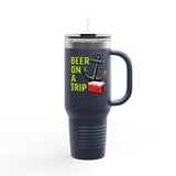 Beer On A Trip anchor cooler Tumbler | 40oz Insulated Travel Mug
