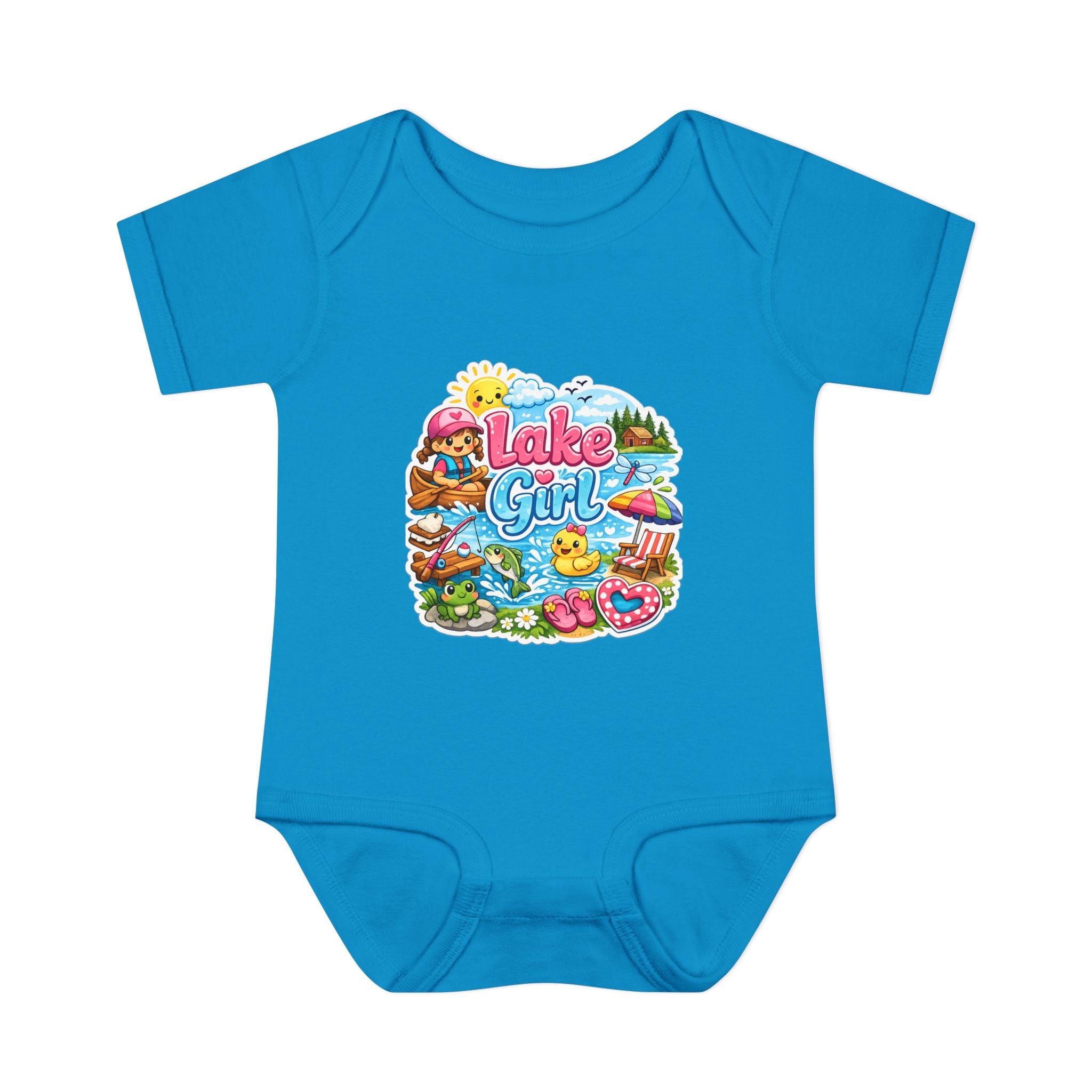 Lake Lover Infant Baby Rib Bodysuit | Cute Water-Themed Baby Onesie